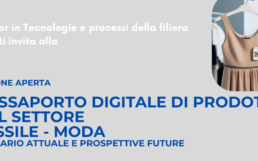 Open Lecture at UNIBG: Digital product passport in the textile-fashion sector