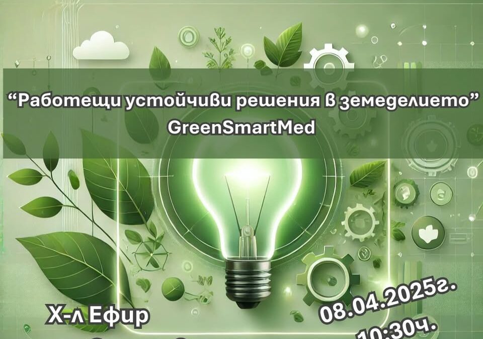Green innovation at the GREENSMARTMED regional project meeting in Bulgaria